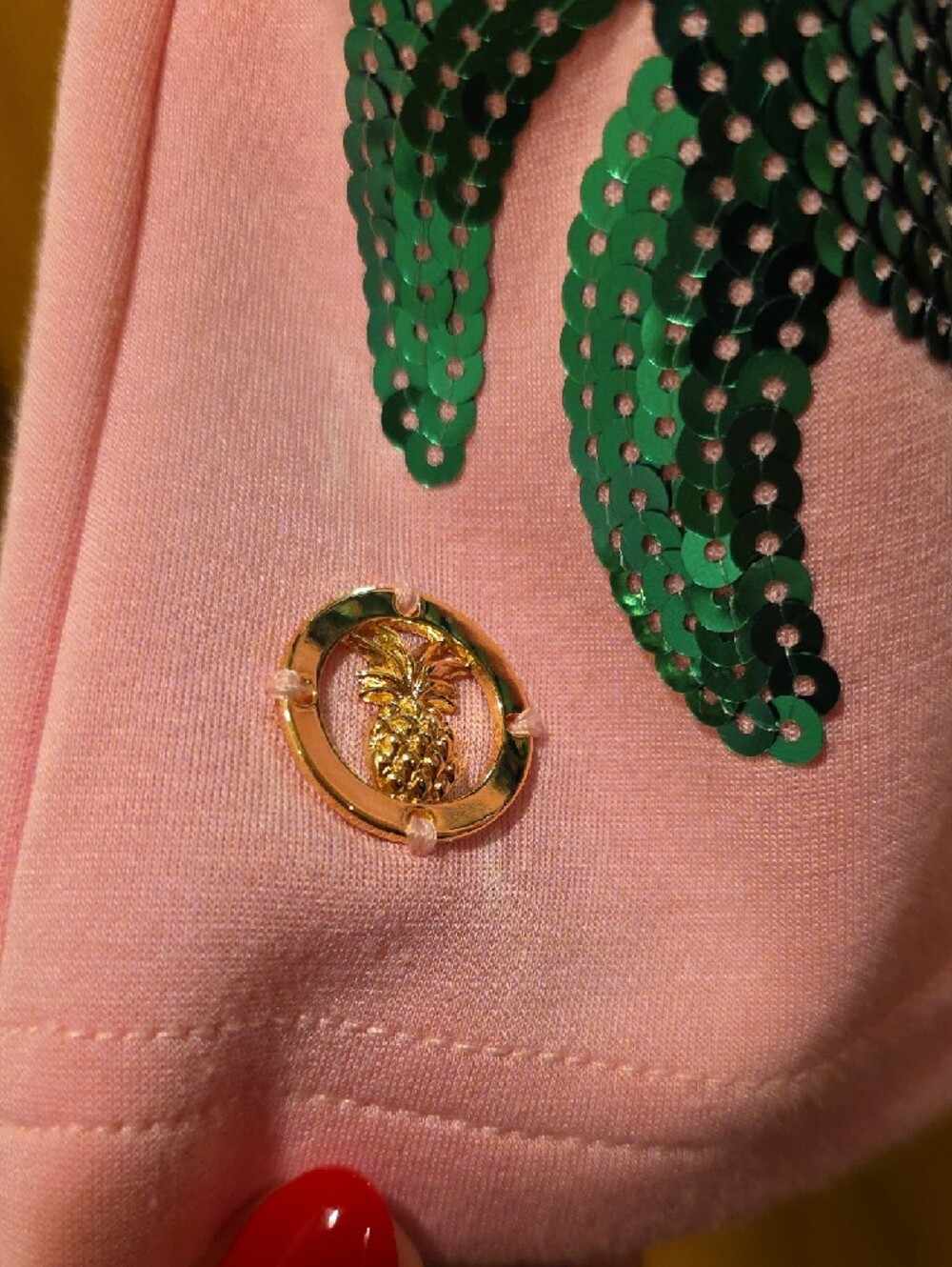 Simply Southern Pink Sequin Ocean Animal Shorts - Picture 3 of 4
